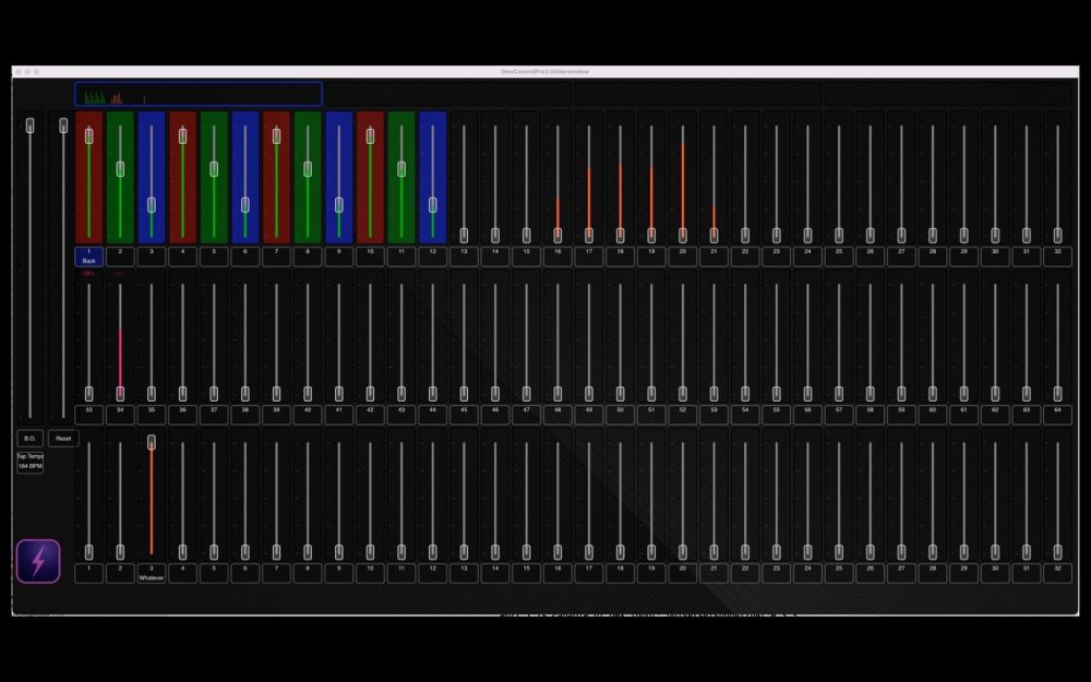 DmxControlPro — lichtbediening met DMX-faders DmxControlPro — lichtbediening met DMX-faders